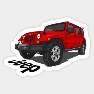 Jeep Wrangler - Red Sticker